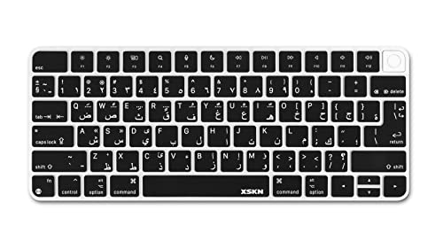 XSKN Arabic Letter Silicone Keyboard Cover Skin for Apple 2021 Released iMac Magic Keyboard with Touch ID A2449 with Lock Key A2450 Keyboard EU&US Universal Version by XSKN - Image 7