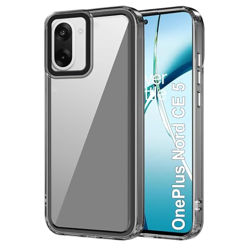 Image of Zapcase Back Case Cover for OnePlus Nord CE 5 | Compatible for OnePlus Nord CE 5 Back Cover | Case Cover with Camera Protection | (TPU + PC | Translucent Black)