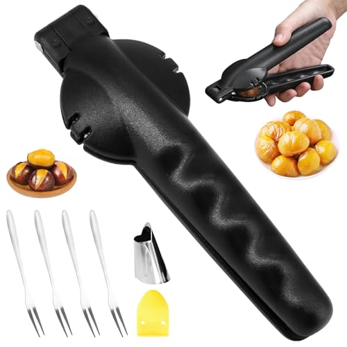 BORISCA Chestnut Cutter / Chestnut Cutter / Chestnut Opener / Multifunctional Chestnut Clip / Chestnut Cutter / Portable Chestnut Cutter (Black)