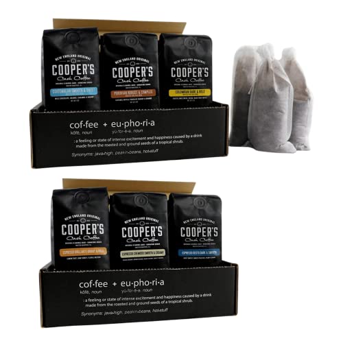 Espresso Coffee Box Set - Ground 3 Bag Gift Or Sample Set 24Oz And Cold Brew Coffee Box Set - 6 Filter Bags Included - Ground 1.5 Lbs #TOP25