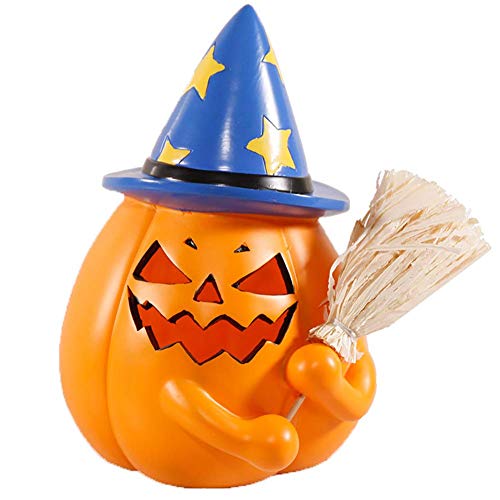 Preisvergleich Produktbild Gartenlichter, Kürbislaternen-Bar KTV Ghost Festival Lichtdekoration Harz Sparschwein Halloween Requisiten, Blau