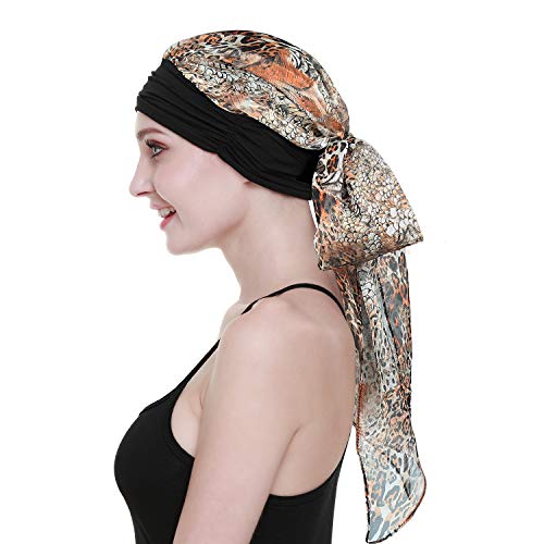 Chemo Headwear Turbans for Women Long Hair Head Scarf Headwraps Cancer Hats product thumbnail 12