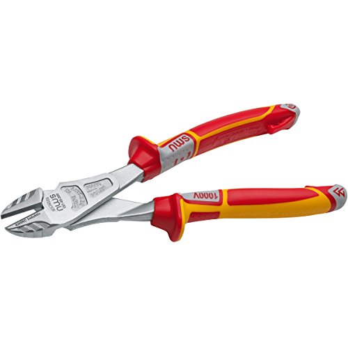 Nws 137-49-VDE-180-SB N137-49-VDE-180-SB Number 137-49 VDE Heavy Duty Side Cutter, Silver/Red, 180 mm