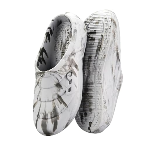 KOBURG Plasma Pro Marble Clogs for Men - Gray Grey M - Image 2