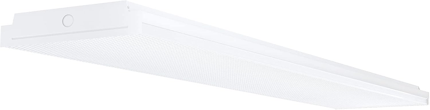 ANTLUX 72W LED Wraparound Light 4FT LED Office Lights Ceiling, 8600 Lumens, 4000K Neutral White, 4 Foot Flush Mount Wrap Lighting Fixture for Garage Workshop, Fluorescent Light Replacement 72.0 Watts