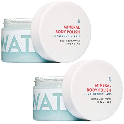 Bath and Body Works 2 Pack Water Hyaluronic Acid Mineral Body Polish.8 Oz