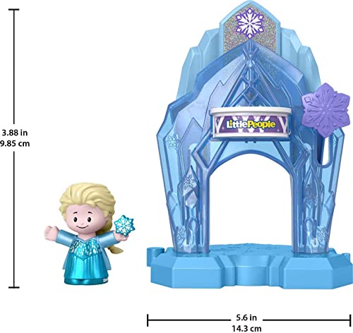 Fisher-Price Little People Toddler Toys Disney Frozen Elsa’s Palace Portable Playset With Figure For Preschool Kids Ages 18+ Months #TOP2