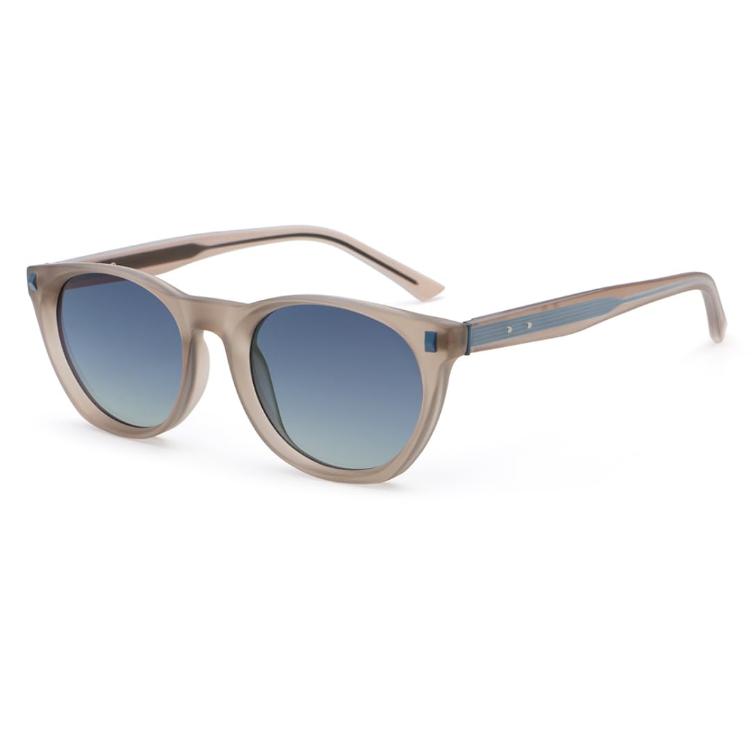 Lunettes de soleil tendance, montures rondes, verres dégradés, protection UV400 pour la plage et les activités de plein air