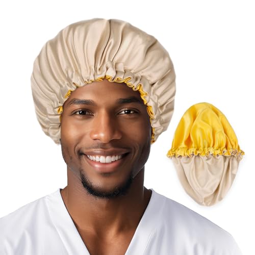 Image of Fittia Satin Hair Bonnet for Small Head Men&Boys Teens with Short Hair