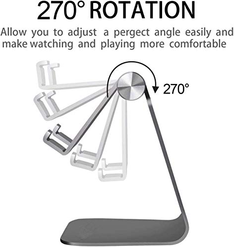 Suporte de telefone celular ajustável 2020, suporte de telefone para suporte de mesa, Prata