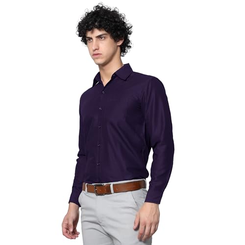 Image of Tee Projekt Premium Plain Cotton Shirt for Men | Cotton Shirt | Casual Shirt | Solid Shirt | Full Sleeves | Formal Shirt