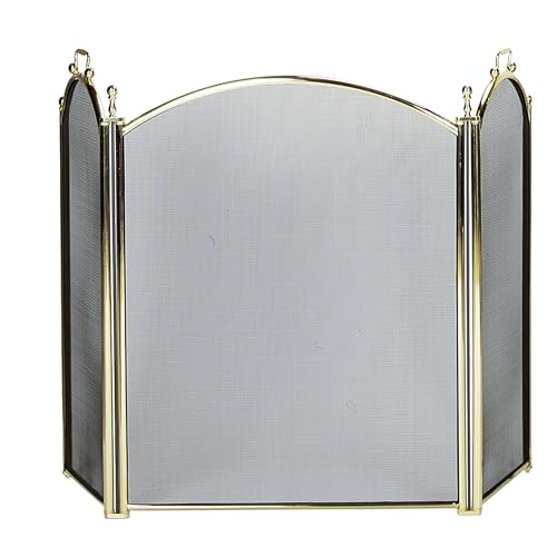 UniFlame S-2730 54 Inch 3 Large Panel Fireplace Screen with