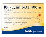 Ibu-Lysin beta 400 mg Filmtabletten - Kopfschmerztabletten mit 400 mg Ibuprofen-Lysin - Filmtabletten stark gegen Kopfschmerzen, Migräne & Fieber - für Erwachsene & Jugendliche ab 12 Jahren - 10 Stk.