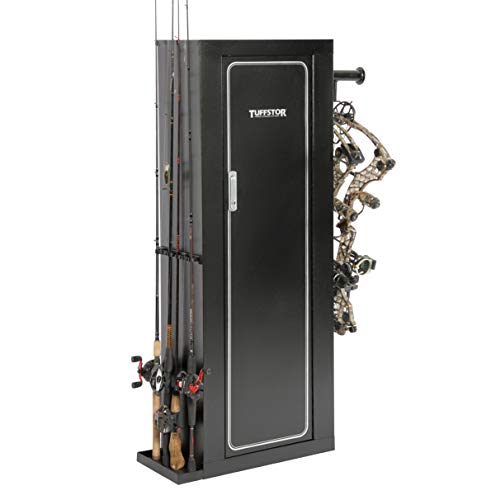Tuff Stor Garage Storage Systems The Sportsman's Butler by Tuff Stor Model 907, Metal Security Cabinet for Guns, Archery, or Fishing