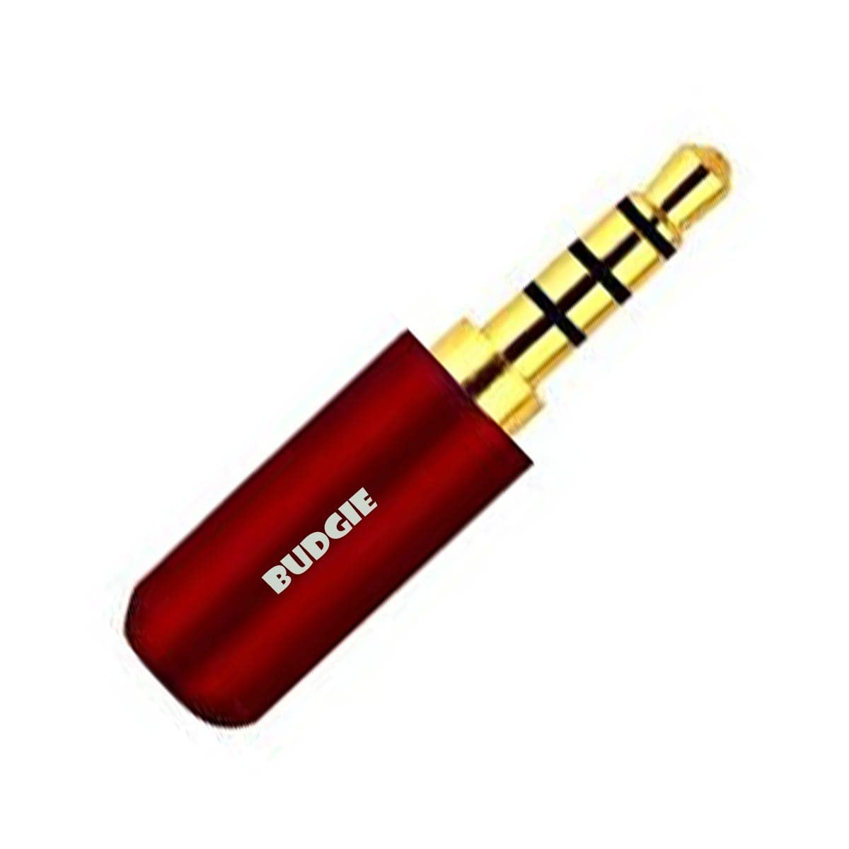 Budgie ® 3.5Mm 4Pole Metal Soldering Jack Audio Male Stereo Diy Plug Aux Pin For Pc. Laptop, Tab, Mobile, Projector, Earphone