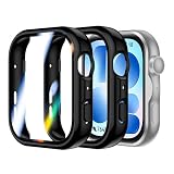 Rojeuinn 2 Pezzi Cover per Huawei Watch Fit 5 Custodia con Protezione Schermo, 360° Antigraffio Antipolvere Ultra Sottile in PC - Nero