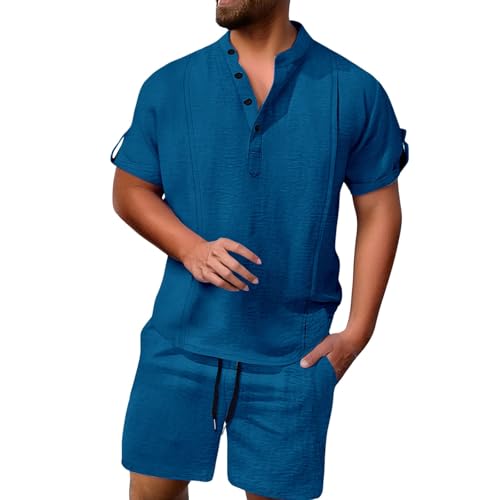 Costume de lapin homme avec col boutonné élégant et short de jogging souple