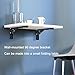 ANTEISI 12 in Folding Shelf Hinges,90 Degree Fold Down Table Wall Mounted Hinges,Workbench L Brackets Heavy Duty Hinge Suitable for Study,Tool Room,RV,Etc