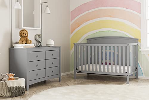 graco pebble gray crib