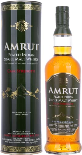 Amrut | Indian Peated Cask Strenght Single Malt | 700 ml | 62,8% Vol. | Lang anhaltender Abgang mit...