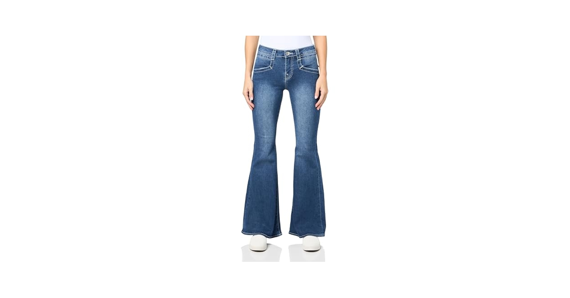 True Religion Women's Bell Bottom Flap Mr Jean, Solana, 28