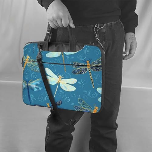 Bolso bohemio azul para portátil 15.6 pulg resistente al agua miniatura 2