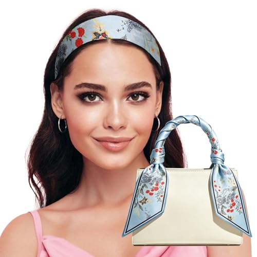 Sumolux Head Hair Scarf for Women Neck Purse Bag Handbags Scarf Like Silk
