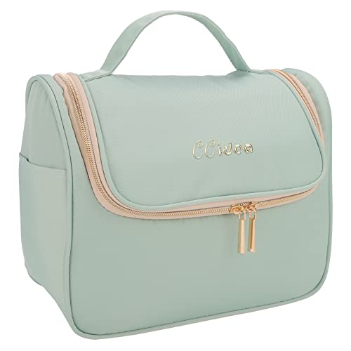 CCidea Makeup Bag Cosmetic Bag for Women Upgraded Large Travel Toiletry Bag for Girls Reusable Makeup Organizer(Green) CCidea Makeup Bag Cosmetic Bag for Women Upgraded Large Travel Toiletry Bag for Girls Reusable Makeup Organizer(Green)