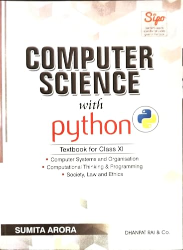 Image of Computer Science with Python Textbook for Class 11 - by Sumita Arora (2025-26 Examination)