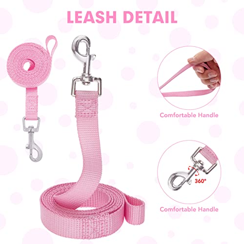 Bingpet Vest Harness For Puppy And Cat, No Pull Adjustable Reflective Step-In Puppy Harness Cute Pink Polka Dot Soft Dog Harness For Small And Medium Dogs #TOP3