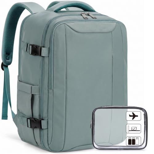 Xkdoai for Easyjet Cabin Bag 45x36x20 Travel Backpack with TSA Approved Clear Bag Carry-ons Cabin Backpack for Travelling Underseat Cabin Bag Laptop Backpacks Luggage Set