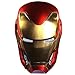 Helmet Man MK50 1:1 Cosplay Mask Electronic Open/Close Voice Control for Adult Helmet Touch Sensor Red Gold