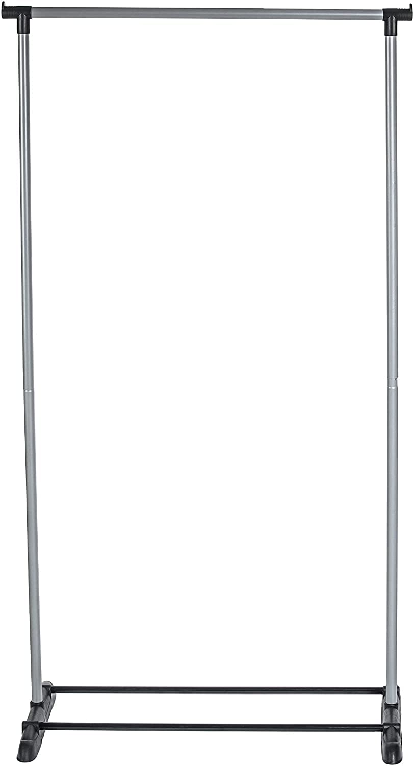 HomePro Single Extension Garment Drying Rack - Easy Assembly, Extra Hanging Space, and Effortless Mobility with Durable Steel Frame and Extendable Design for Bedroom, Spare Room, or Laundry