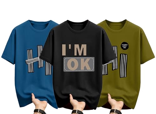 Image of AUSK Oversized T-Shirts || Printed Loose Fit Half Sleeve Tshirt for Mens