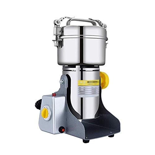 Lebenszubehör Tragbare elektrische Getreidemühle Edelstahl-Gewürzmühle 3000 Watt Hochgeschwindigkeits-Vanille-Nuss-Kaffeemühle Geeignet für Home