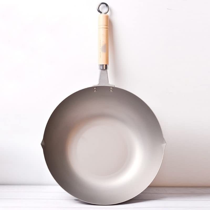 Wok antiadherente con mango de madera 33 cm miniatura 5