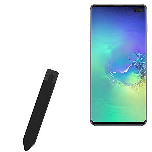 BoxWave Stylus Pouch Compatible with Samsung Galaxy S10 Plus - Stylus PortaPouch, Stylus Holder Carrier Portable Self-Adhesive - Jet Black