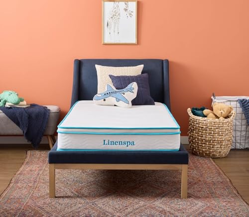 Linenspa 8 Inch Hybrid Mattress - Twin - Bed in a Box