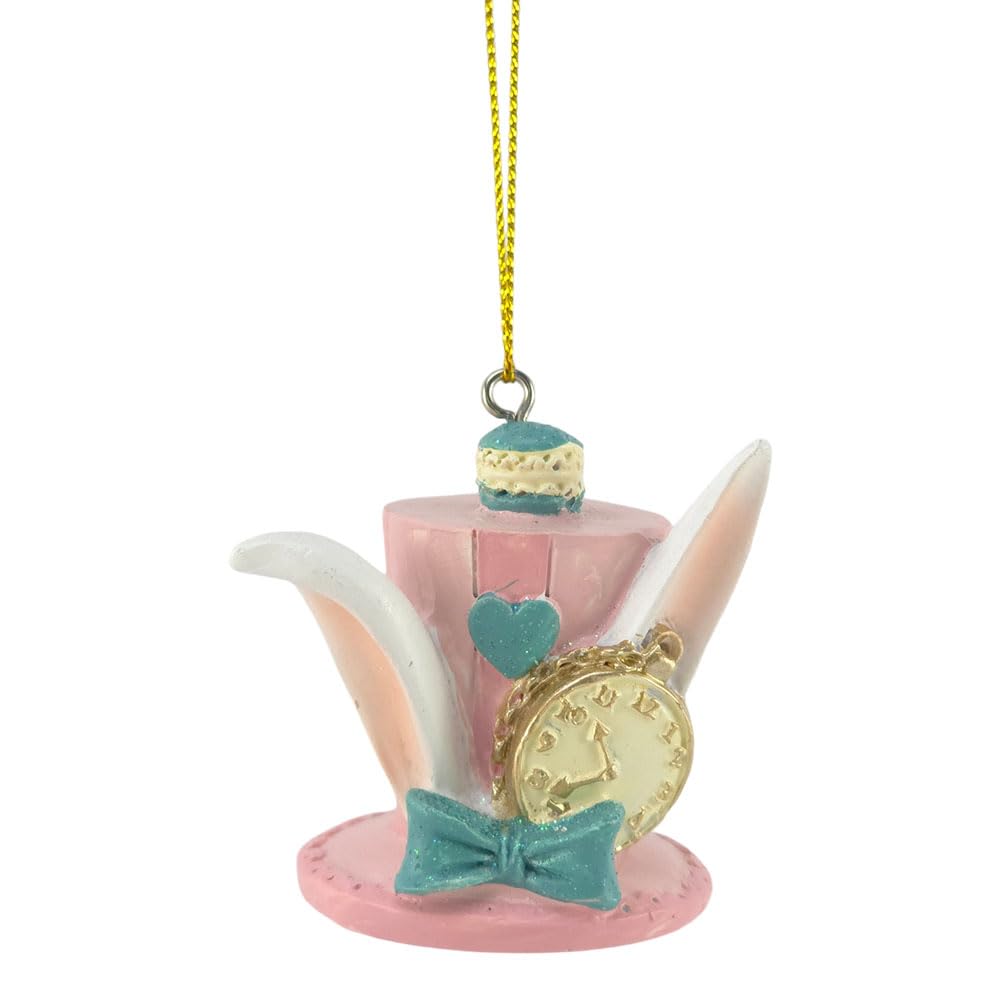 Crafty Capers Pink Mad Hatters Hat | Alice In Wonderland | Christmas Ornament | Gisela Graham
