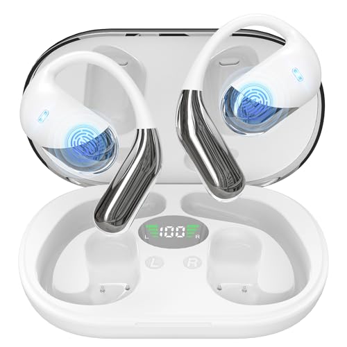 Paekole H5 AI Translation Earbuds: Real-Time 2-Way Language Translator Device (198+ Languages) for Face-to-Face & Travel, Bluetooth Headphones, Audifonos Traductores - Rust & White