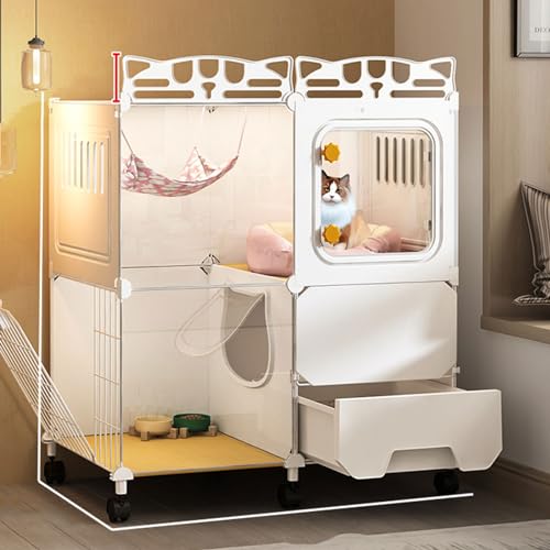 Cage pour chat et chinchilla idéale pour sécuriser vos animaux dans le salon ou l'appartement