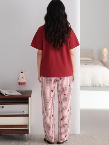 Image of Louis Luxe Womens Korean Night Dress || Full Pyjama Set || Korean Nightsuit ||Women Nightwear ||Round Neck Full Sleeve Nightsuit || Loungewear || Everyday Nightdress (ND-12)