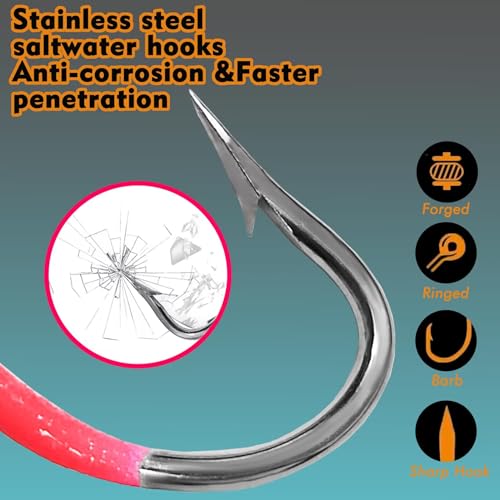 Eupheng YELLOW02 Uv Glow In Dark Yellowtail Snapper Jigs, 15Pcs 1/4Oz, 1/8Oz, 1/16Oz Weighted Jig Head With Stainless Steel Hook Yellowtail Jig Hook For Saltwater And Freshwater Fishing thumb #4