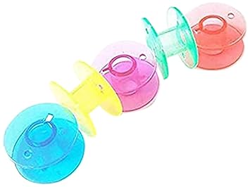 Kavya Craft Present 10 Multi Color Plastic Bobbins for Any Automatic Sewing Machines (Singer/Usha/Brother)