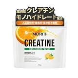NORM クレアチン モノハイドレート オレンジ味 450g 高純度99％ 粉末 サプリメント 瞬発力 筋トレ 国内GMP認証工場で製造