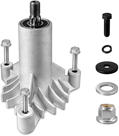 130794 Spindle Fit for Craftsman LT1000 Riding Mower - 128285 Spindle Fit for HU Poulan Sears Craftsman LT2000 LT3000 DLT3000 Lawn Mower with 38" 42" Deck, Included 3 Tapped Bolts & Holes
