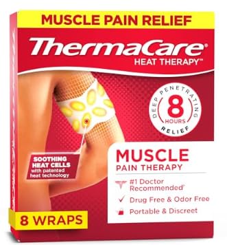 ThermaCare Portable Muscle Therapy Heating Pads - Multi-Purpose Adhesive HeatWraps