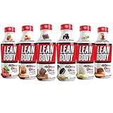 Lean Body Ready-to-Drink Protein Shake Variety Pack – 6 Flavors Assorted – 40g Protein – 14 fl oz Bottles – 6 Pack
