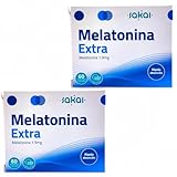 Sakai Melatonina Extra 1,9mg - Pack Ahorro 2 x 60 Cápsulas - Fácil consumo - Fórmula Vegana - Sin Azúcar, Sin Gluten y Sin Lactosa - Ayuda a Conciliar el Sueño + Jet Lag