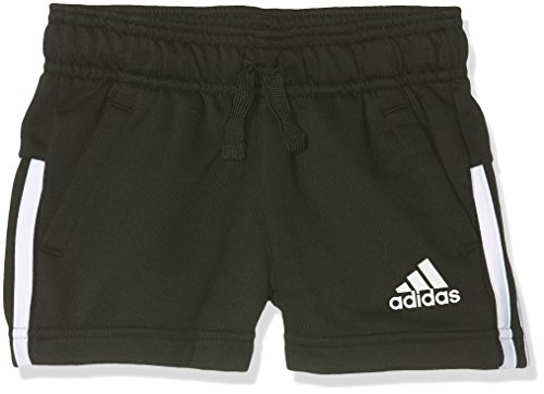 Preisvergleich Produktbild adidas Mädchen 3-Stripes Shorts, Black / White, 140